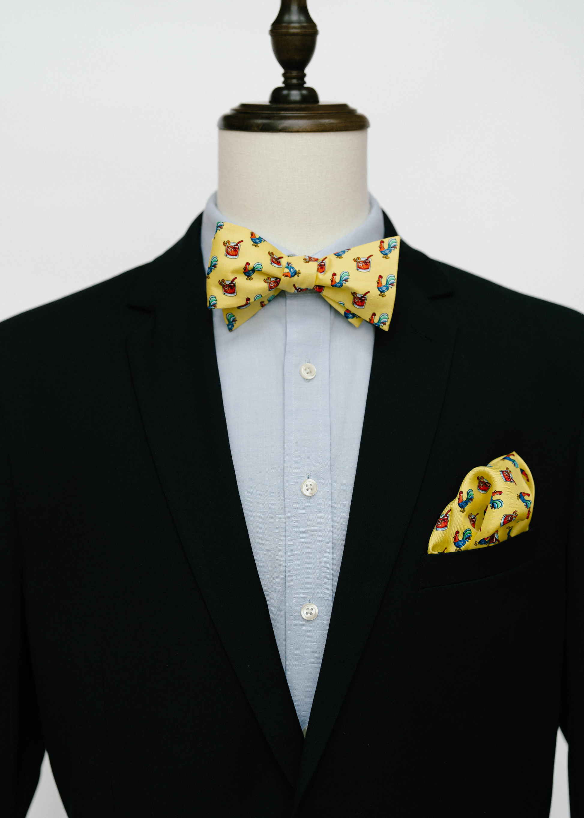 Cocktails Bowtie Gift Set - Yellow