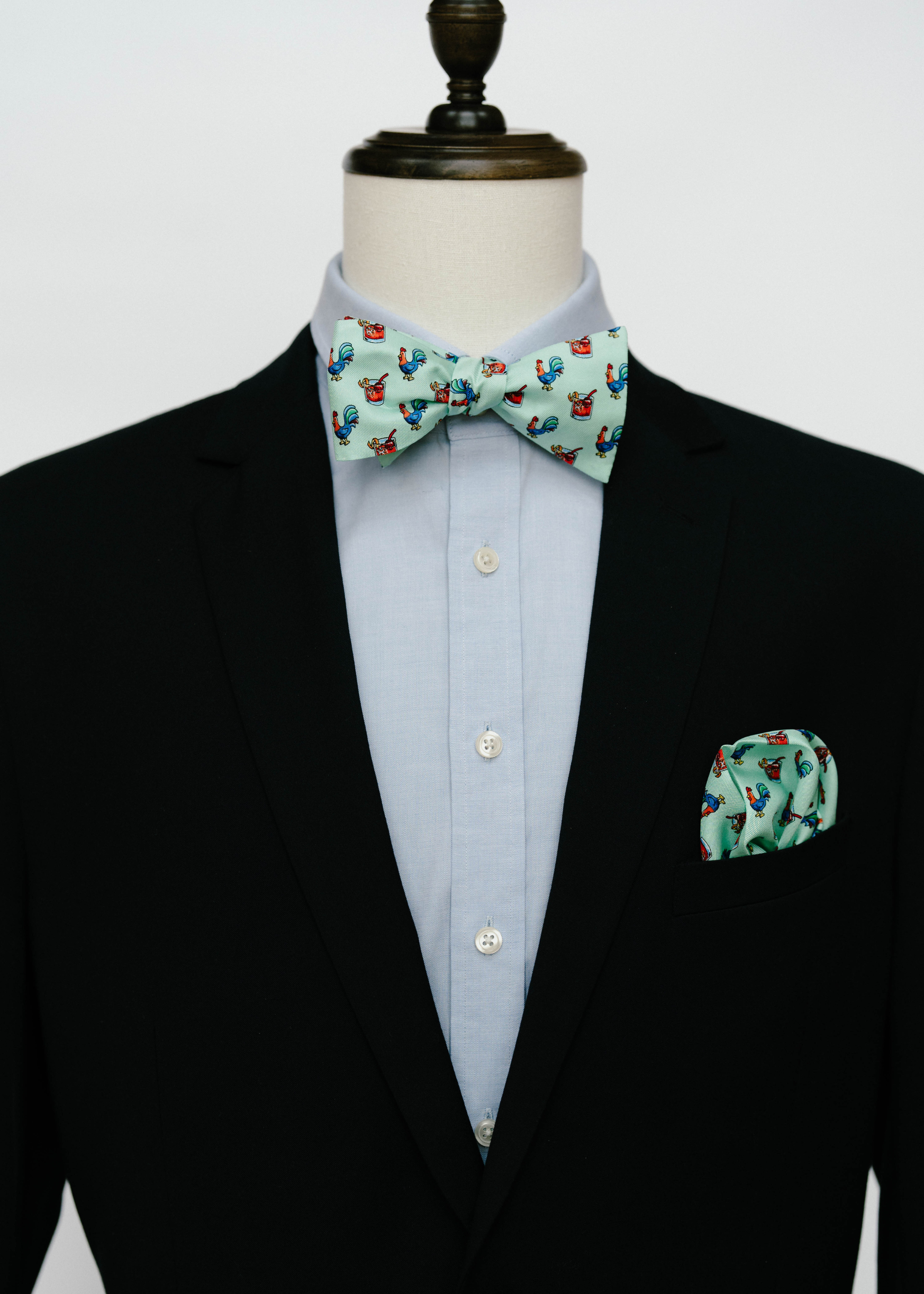 Cocktails Bowtie Gift Set - Teal