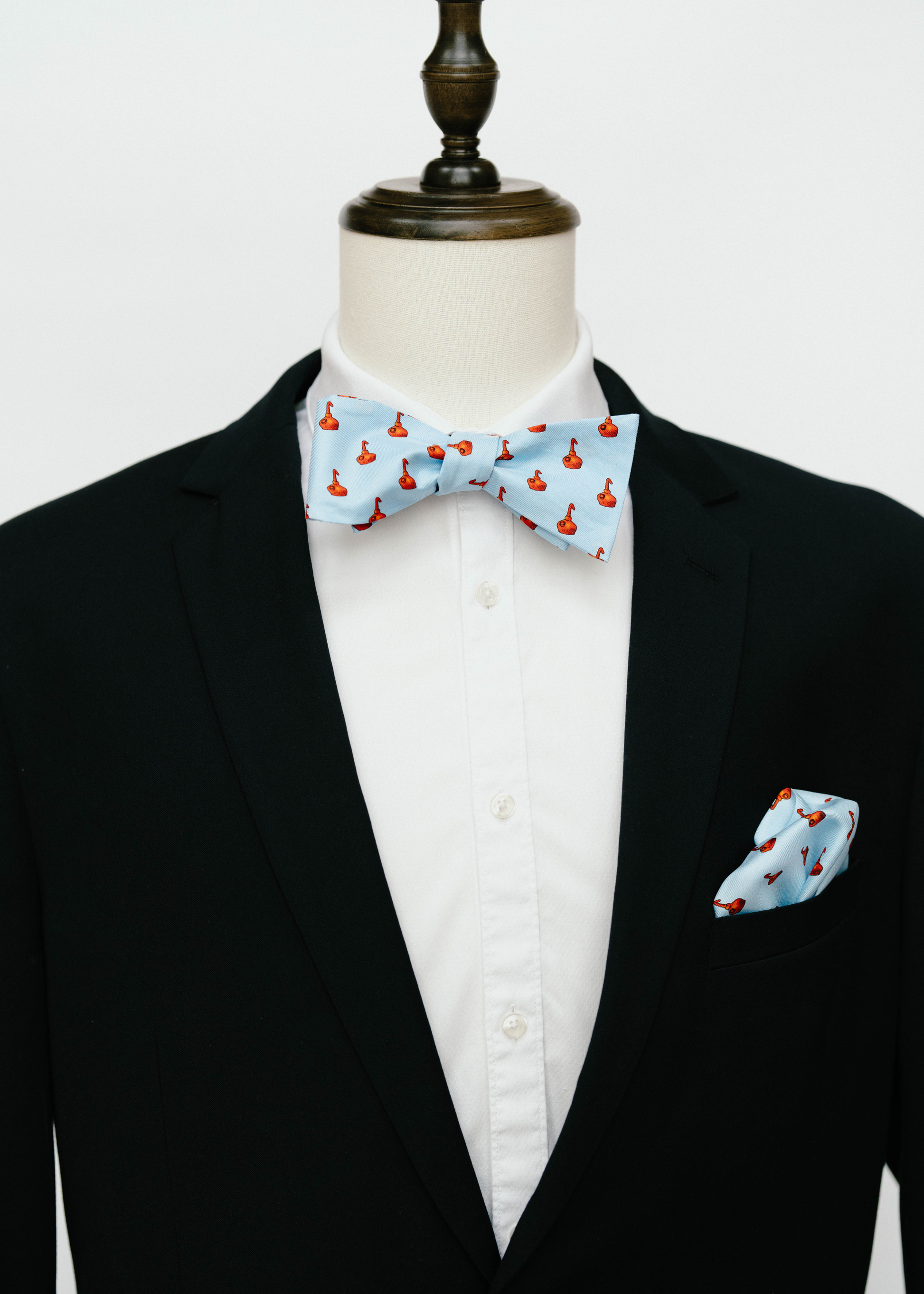 Copper Pot Still Bowtie Gift Set - Blue