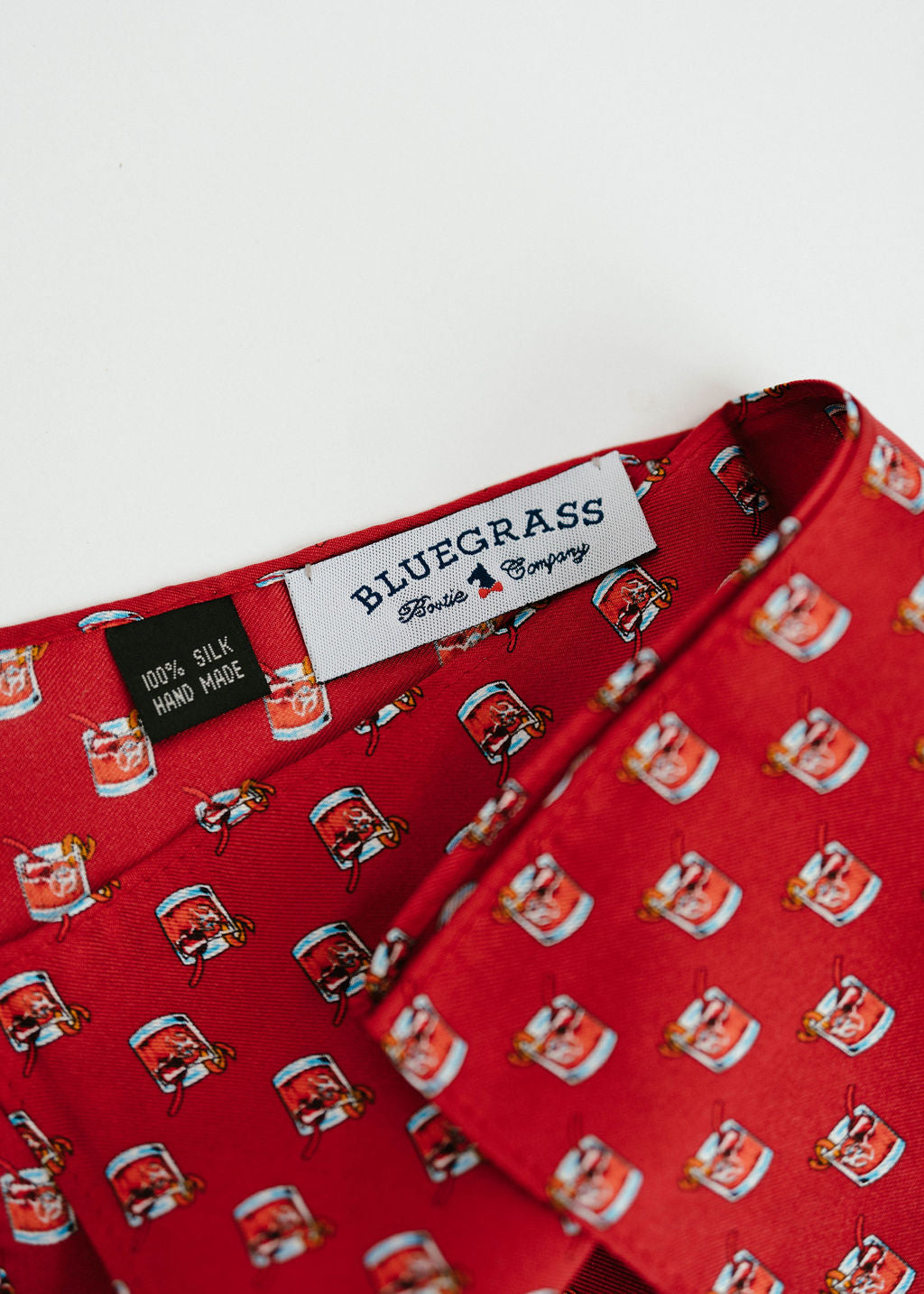 Old Fashioned Pocket Square - Red