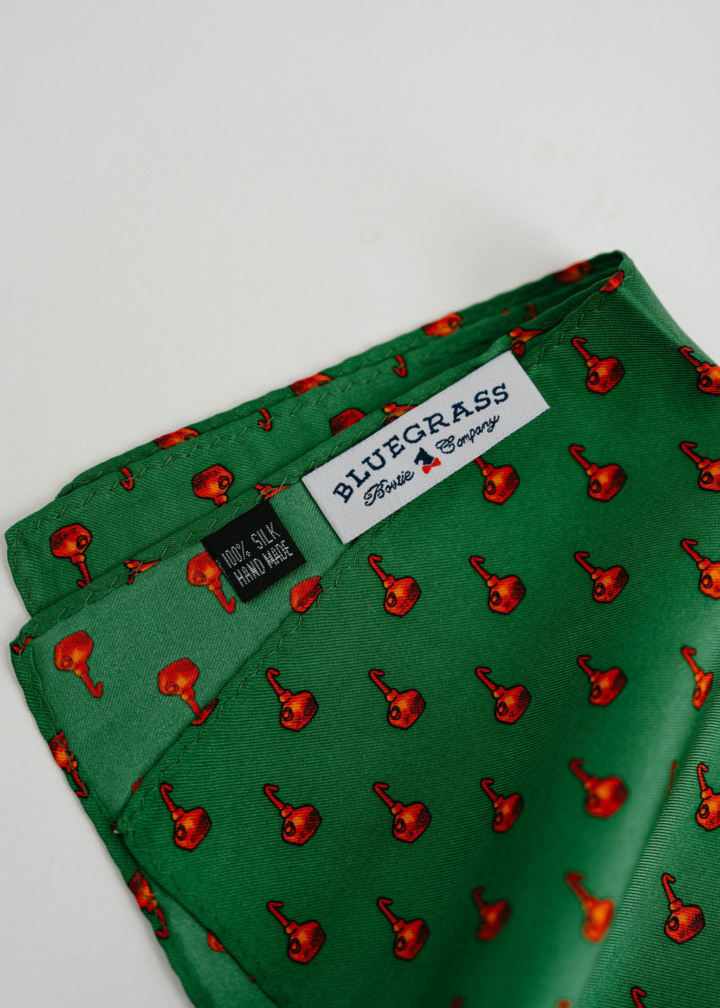 Copper Pot Still Pocket Square - Green