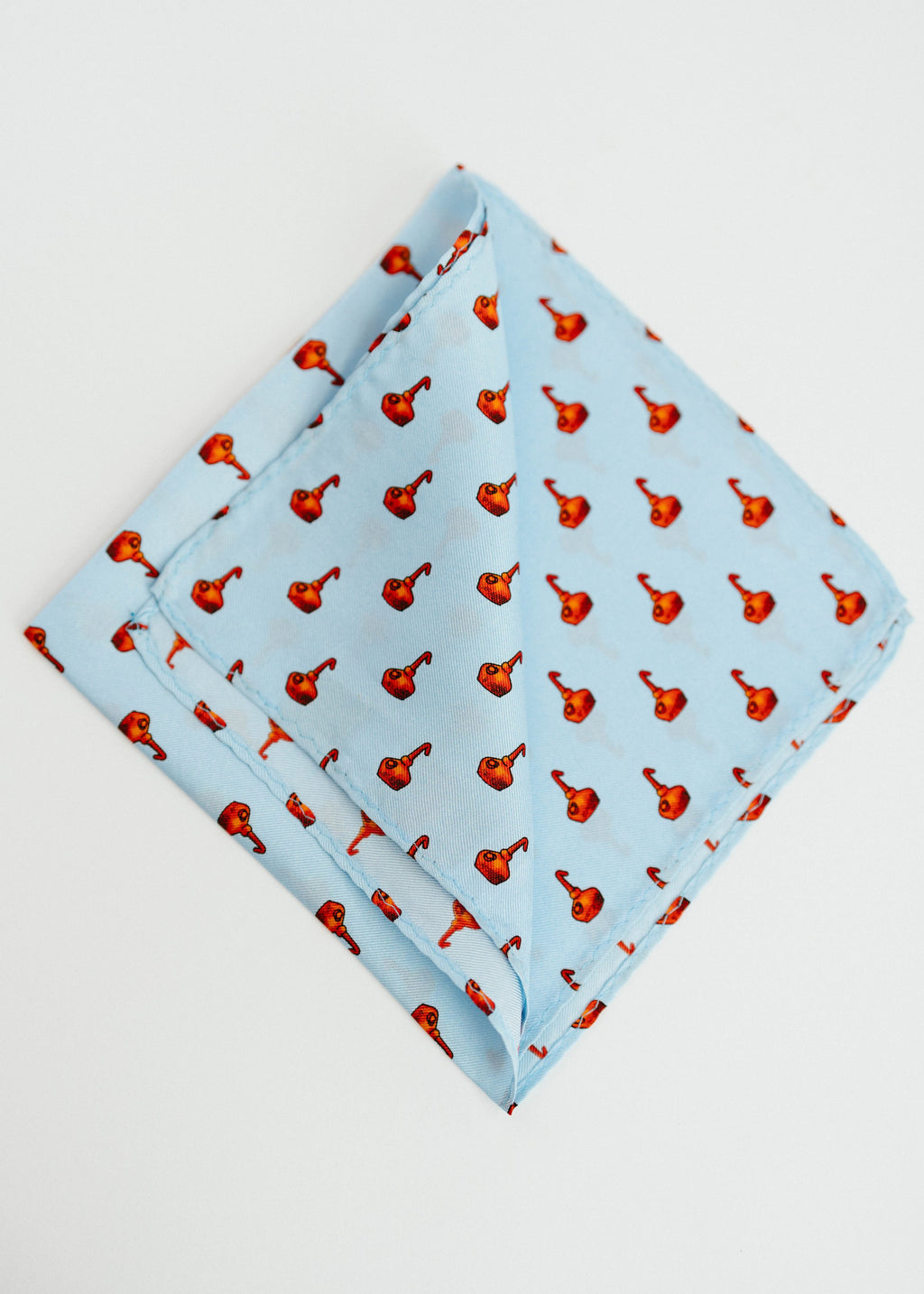 Copper Pot Still Pocket Square - Blue