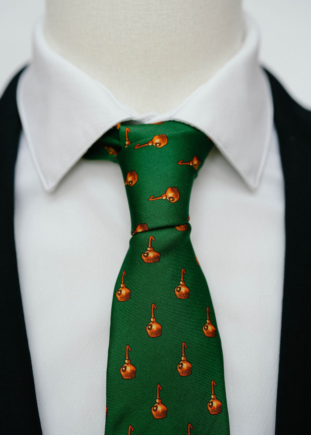Copper Pot Still Necktie - Green